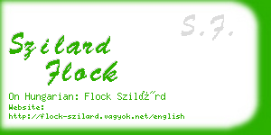 szilard flock business card
